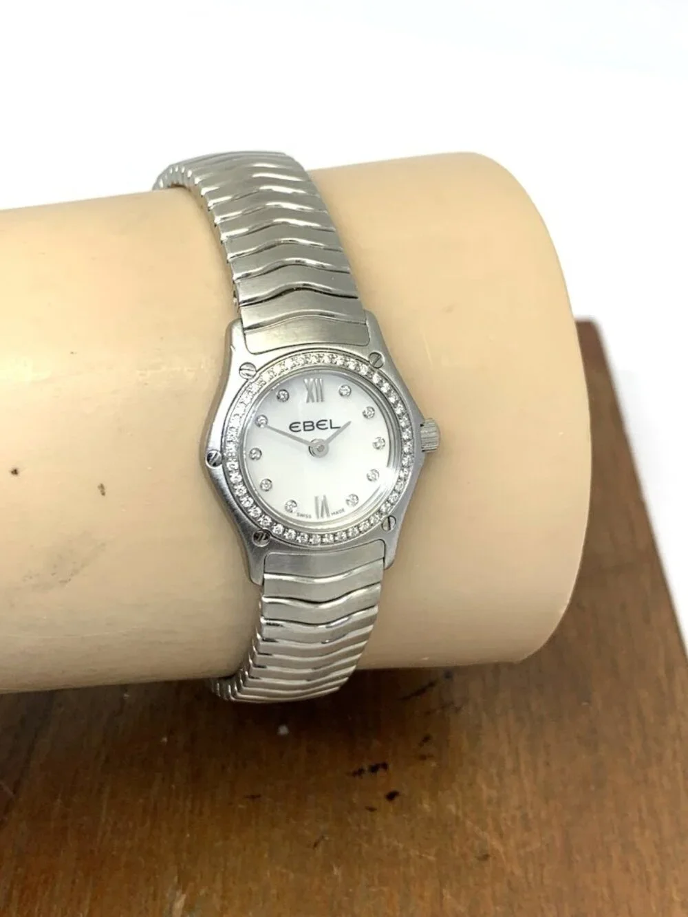 Ebel Women's Watch Swiss Quartz Mother of Pearl Diamond Stainless Steel 22mm